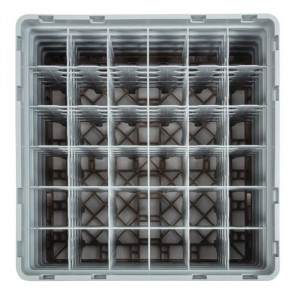 Stiklinių dėklas su 36 skyriais Camrack Beige - I 500 x G 500 mm - Cambro