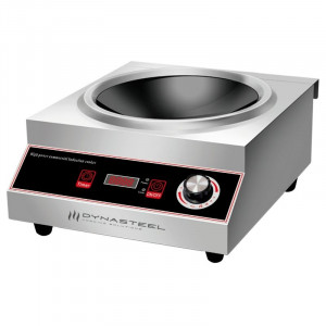 Wok indukcijai Pro 3500 W nerūdijantis plienas — Įgaubta zona Ø227