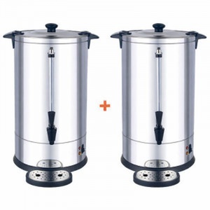 Pack de 2 Percolateurs Professionnels à Café 7 L avec Filtre Permanent - 48 Tasses - Dynasteel