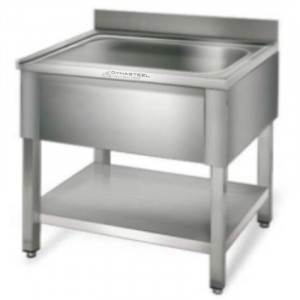 Plienas 1 Bakas su Atlošu ir Lentyna - L 600 x P 700 mm - Dynasteel