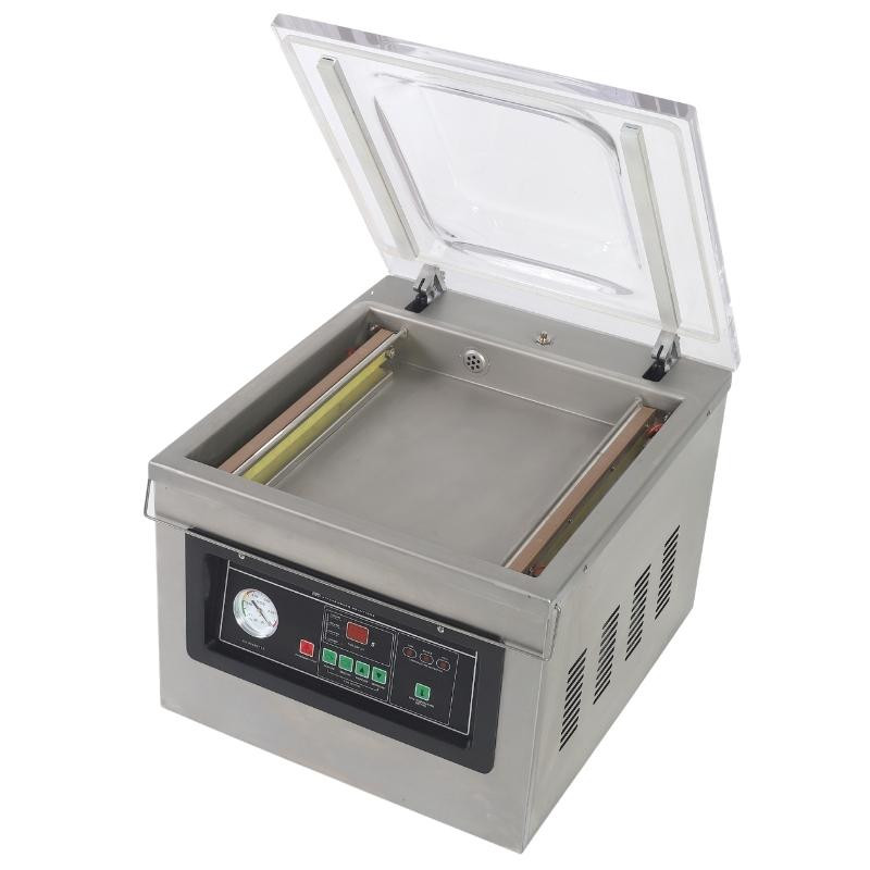 Vakuuminė pakavimo mašina su gaubtu 900 W - Suvirinimas 400 mm Nerūdijantis plienas