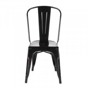 Kėdės Bistro iš plieno - Juoda - 4 vnt. - Bolero