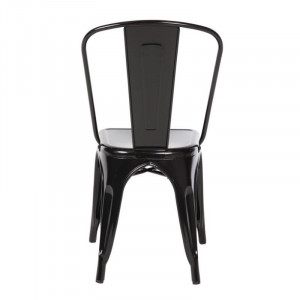 Kėdės Bistro iš plieno - Juoda - 4 vnt. - Bolero