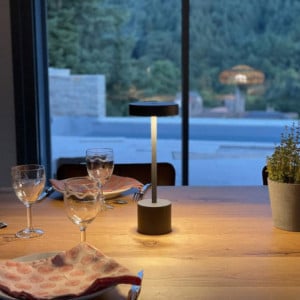 Lampe de Table Touch Aluminium - Roby Šviesiai Pilka - Lumisky