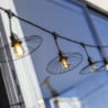 Guirlianda Šviesos Išorinis su Plieniniu Gaubtu ir Gijų Lempute - Chic Cage Light - Lumisky