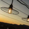 Guirlianda Šviesos Išorinis su Plieniniu Gaubtu ir Gijų Lempute - Chic Cage Light - Lumisky