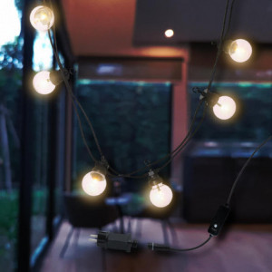 Guirlianda Šviesos Guinguette Saulės ir LED Lizdas - Party Clear Hybrid - Lumisky