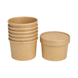Sriuba puodas „Kraft“ - 240 ml - 300 vnt. - „Dynasteel“