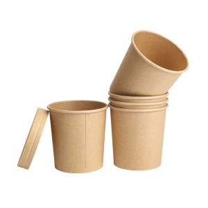 Sriuba puodas „Kraft“ - 480 ml - 300 vnt.