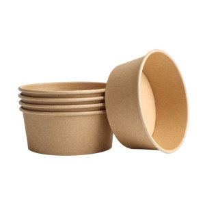 Kraft salotų dubuo 750 ml Ø150 mm — 300 vnt. rinkinys