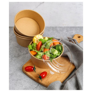 Kraft salotų dubuo 750 ml Ø150 mm — 300 vnt. rinkinys