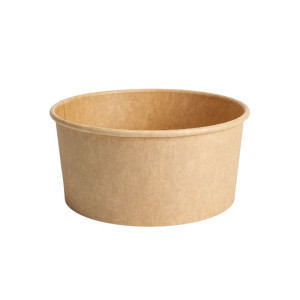 Kraft salotų dubuo - 1300 ml - 300 vnt. - Dynasteel