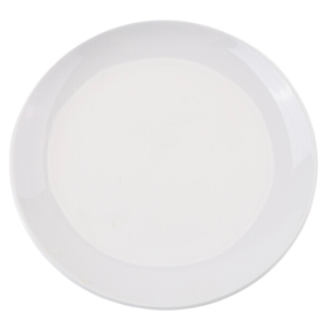 Apvali melamino lėkštė Ø 17,7 cm Balta - 10 vnt. rinkinys