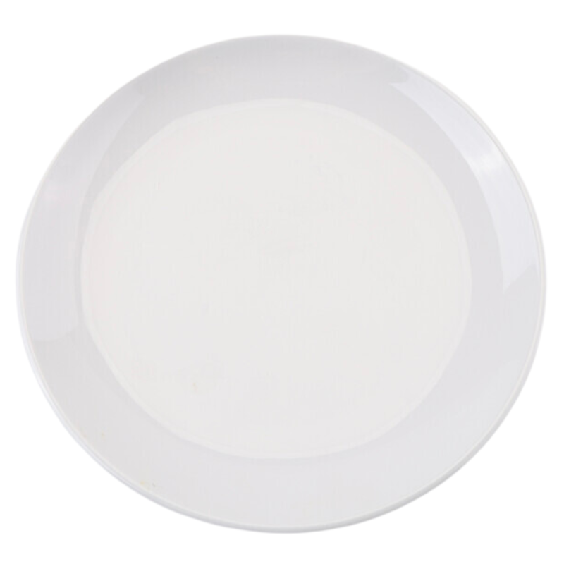 Apvali melamino lėkštė Ø 17,7 cm Balta - 10 vnt. rinkinys