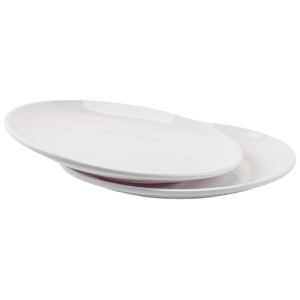 Apvali melamino lėkštė Ø 17,7 cm Balta - 10 vnt. rinkinys