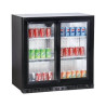 Compact Back Bar Refrigerator 2 Glass Doors for restaurant, bar, brasserie)