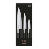 3 peilių rinkinys Wasabi Black - profesionalus pjovimas Kai Wasabi Black peiliai - Japonijos precizika