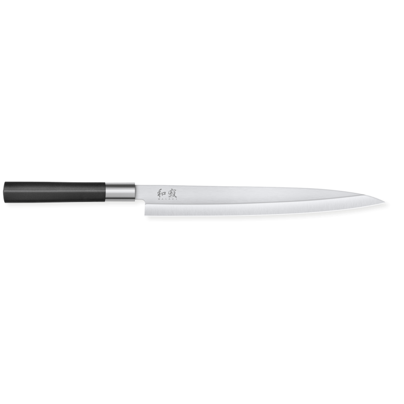 Couteau à Sushi Yanagiba Wasabi Black 24 cm - KAI : Performance et qualité japonaise Couteau à Sushi Yanagiba Wasabi Black 24 cm - KAI : Performance et qualité japonaise