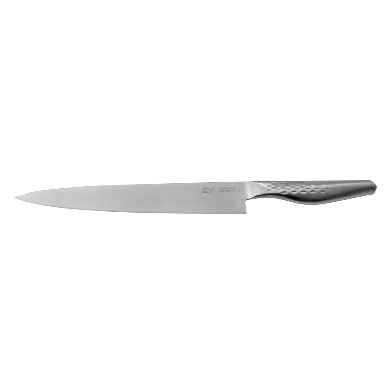 Japanese Yanagiba knife 24 cm from the KAI brand: exceptional cutting precision and ergonomic grip. Japanese Yanagiba knife 24 cm from the KAI brand: exceptional cutting precision and ergonomic grip.