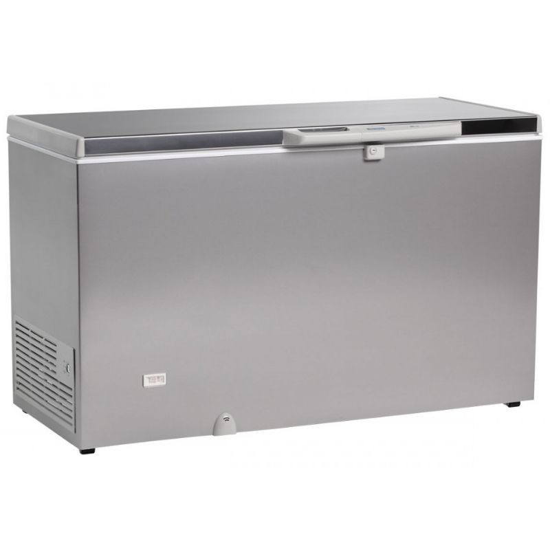Congélateur Coffre Professionnel Aspect Inox - 500 L - Reconditionné Congélateur Coffre Professionnel Aspect Inox - 500 L - Reconditionné