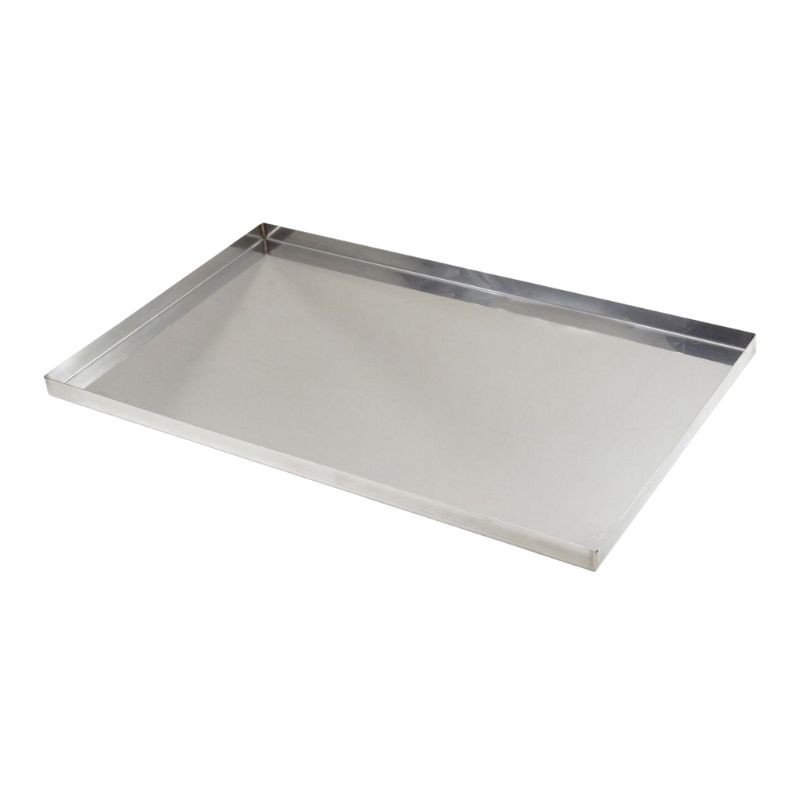 Stainless Steel Baking Sheet - 600x400mm, straight edges | Tellier Stainless Steel Baking Sheet - 600x400mm, straight edges | Tellier