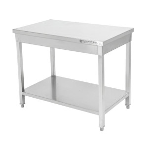 Stalas Inox 1600 x 600 mm su apatiniu lentyna — AISI 201