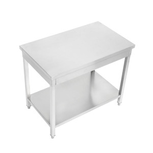 Stalas Inox 1600 x 600 mm su apatiniu lentyna — AISI 201
