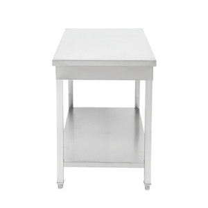 Stalas Inox 1200x700 mm su apatiniu lentyna — Pro CHR