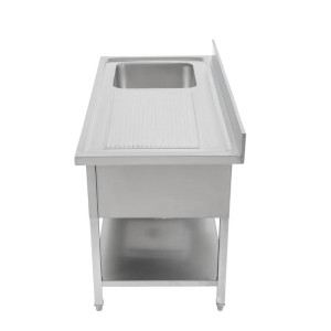 Plienas 1 Bakas su Atlošu ir Apatine Lentyna - L 1000 x P 600 mm - Dynasteel