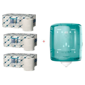 Central Pull Dispenser and Wiping Papers Starter Pack