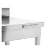 Stalas Inox 1000x600 mm Su Atlošu ir Apatine Lentyna
