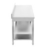Stalas Inox 1000x600 mm Su Atlošu ir Apatine Lentyna