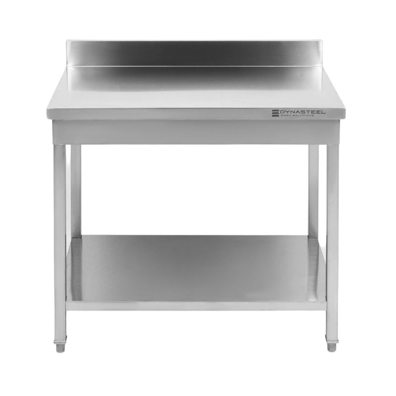 Stalas Inox 1000x600 mm Su Atlošu ir Apatine Lentyna