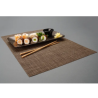 Set de table brun en PVC résistant - Lot de 6, protection et style pour vos tables
