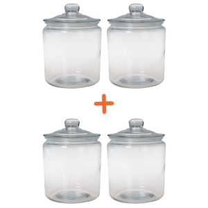 Bocal à Biscuits - 6,3 L - Rinkinys iš 4 - Dynasteel