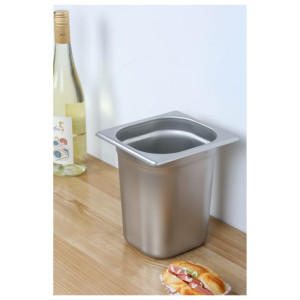 Bac Gastro GN 1/6 Inox Profondeur 200 mm - 3,4 L
