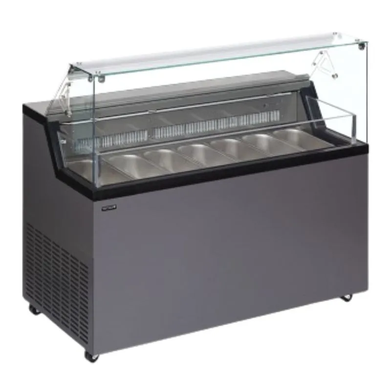 Vitrina su ledu su aptarnavimo dangčiu - 7 x 5 L
