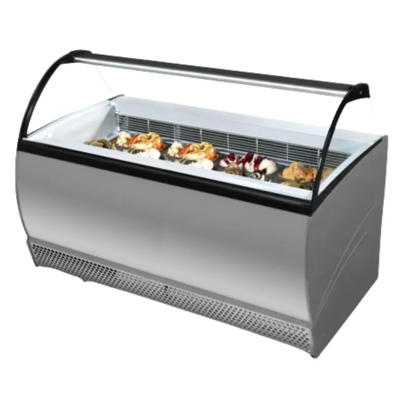 Vitrina su lenktu stiklu ir apsauga nuo kvėpavimo - 13 x 5 L