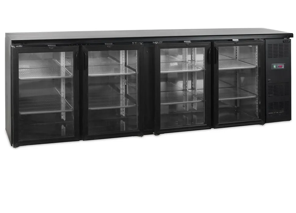 Šaldomas galinis baras – 4 stiklinės varstomos durys – 605 L