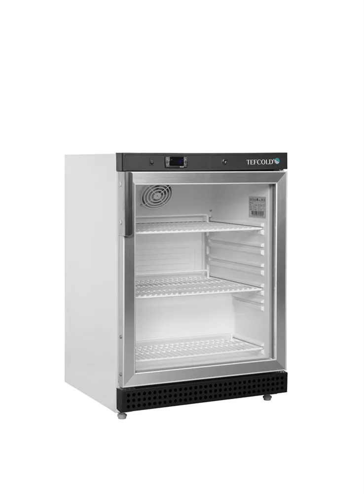 Teigiama stiklinė šaldymo spinta - Balta - 119 L