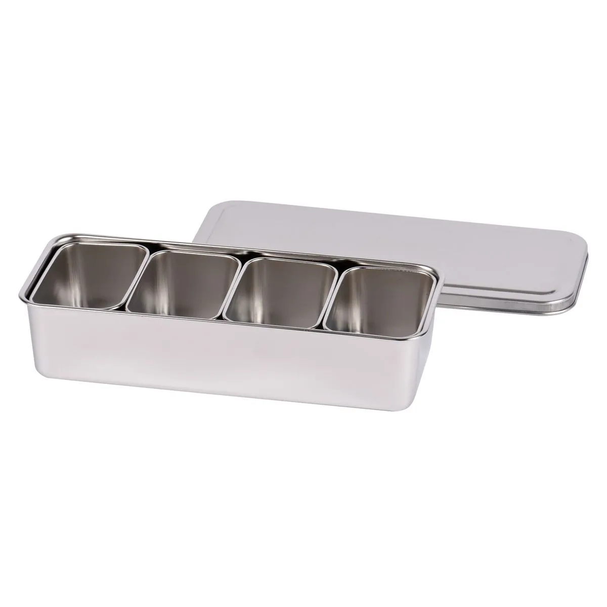 Japoniška dėžutė su 4 skyreliais - 281 x 118 x 63 mm