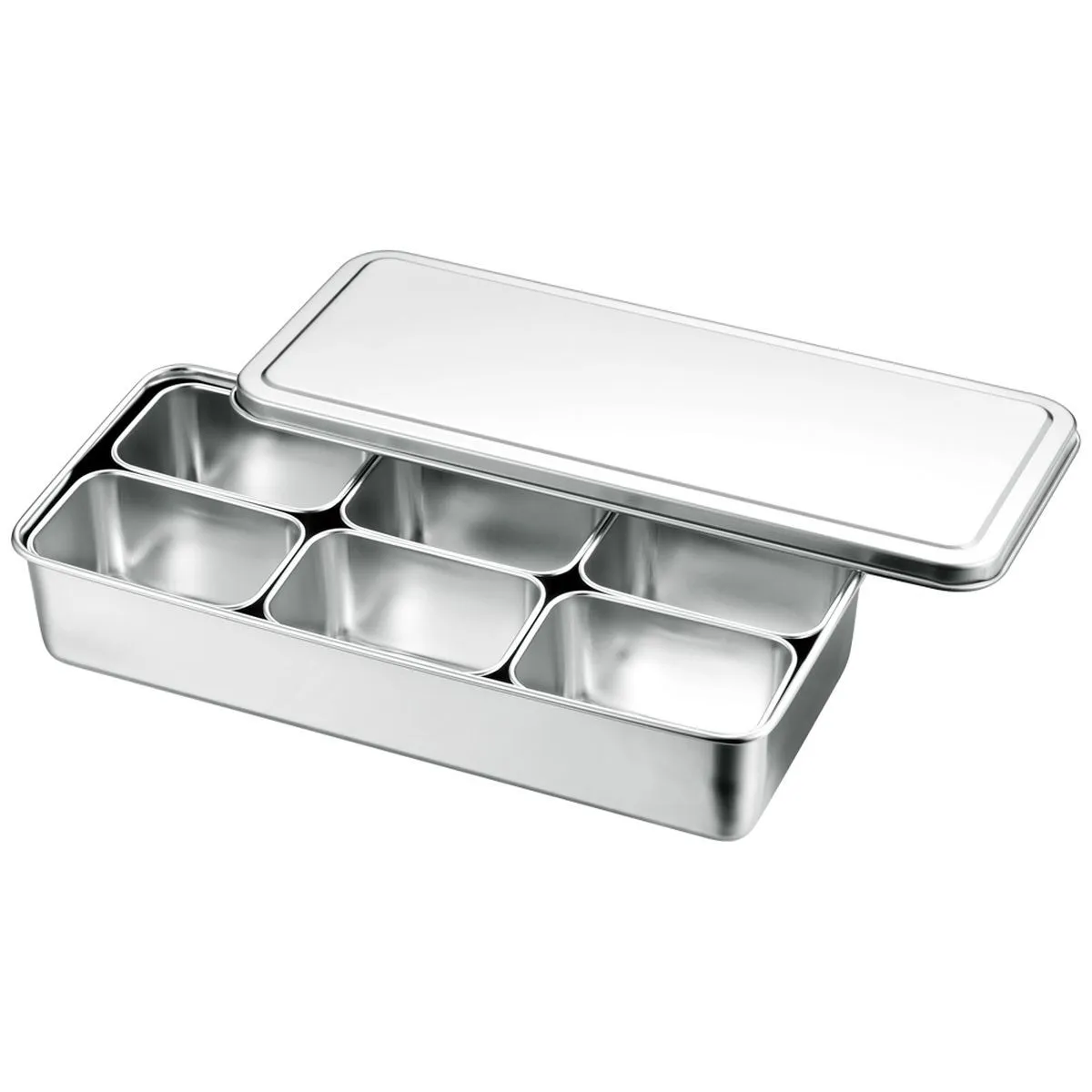Japoniška dėžutė su 6 skyreliais - 328 x 148 x 63 mm