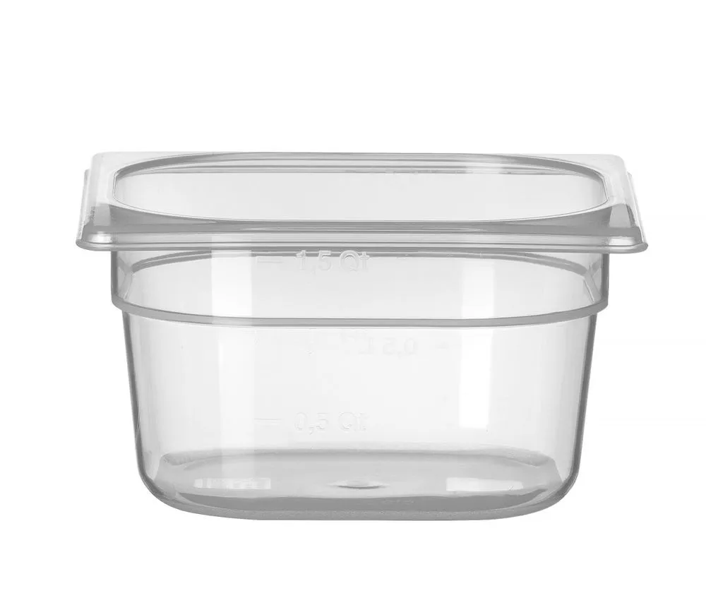 Gastronorminis indas GN 1/6 polipropilenas 100 mm 1,6 L