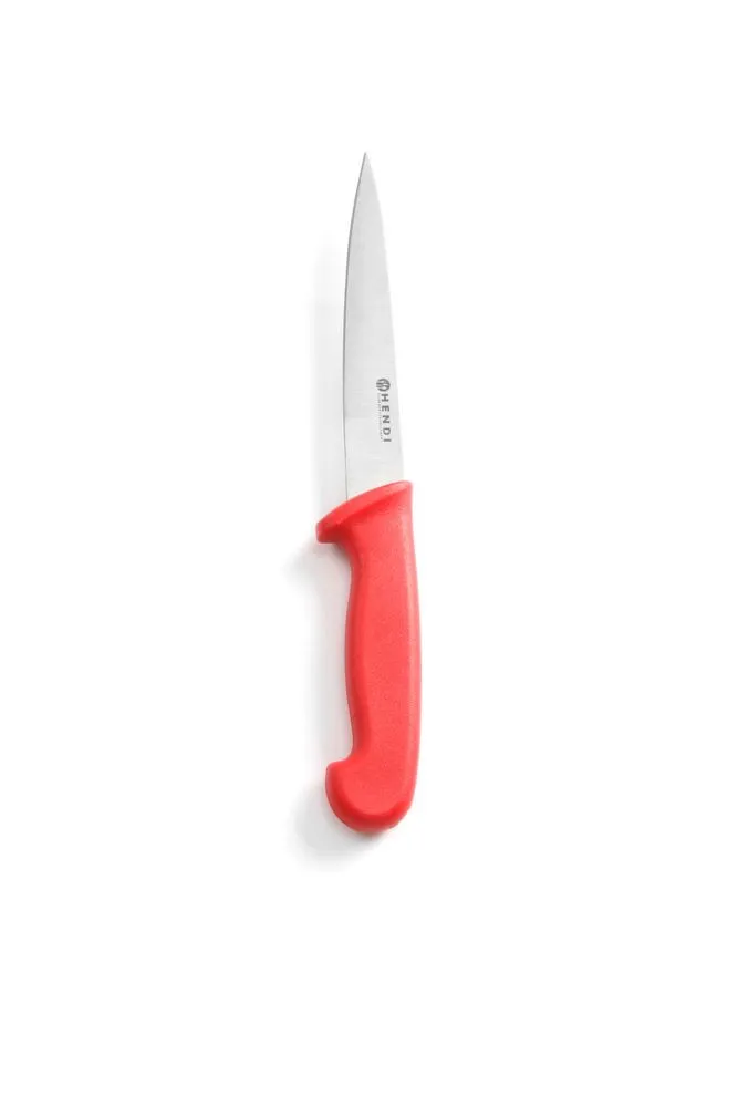Raudonasis menkės fileto peilis - 15 cm ilgio ašmenys