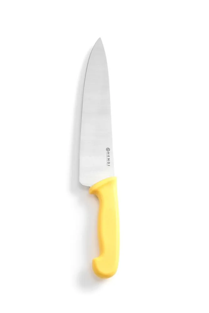 Šefo peilis geltonas paukštienai - 24 cm ilgio ašmenys