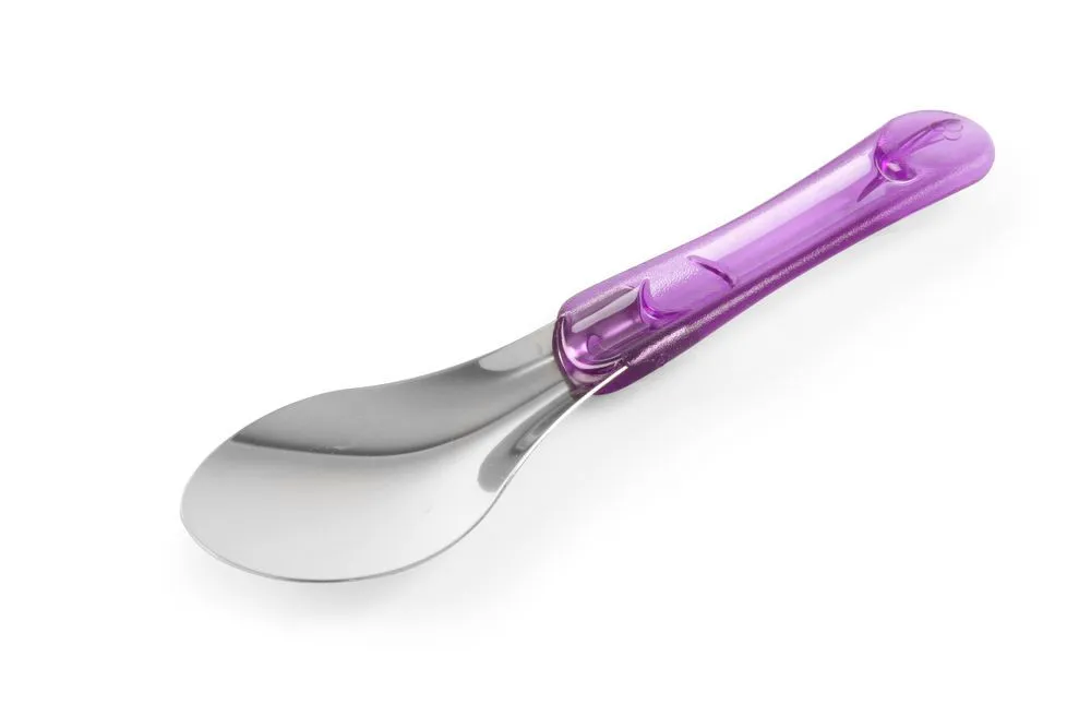 Ledas krapštukas su violetiniu rankena iš Tritano