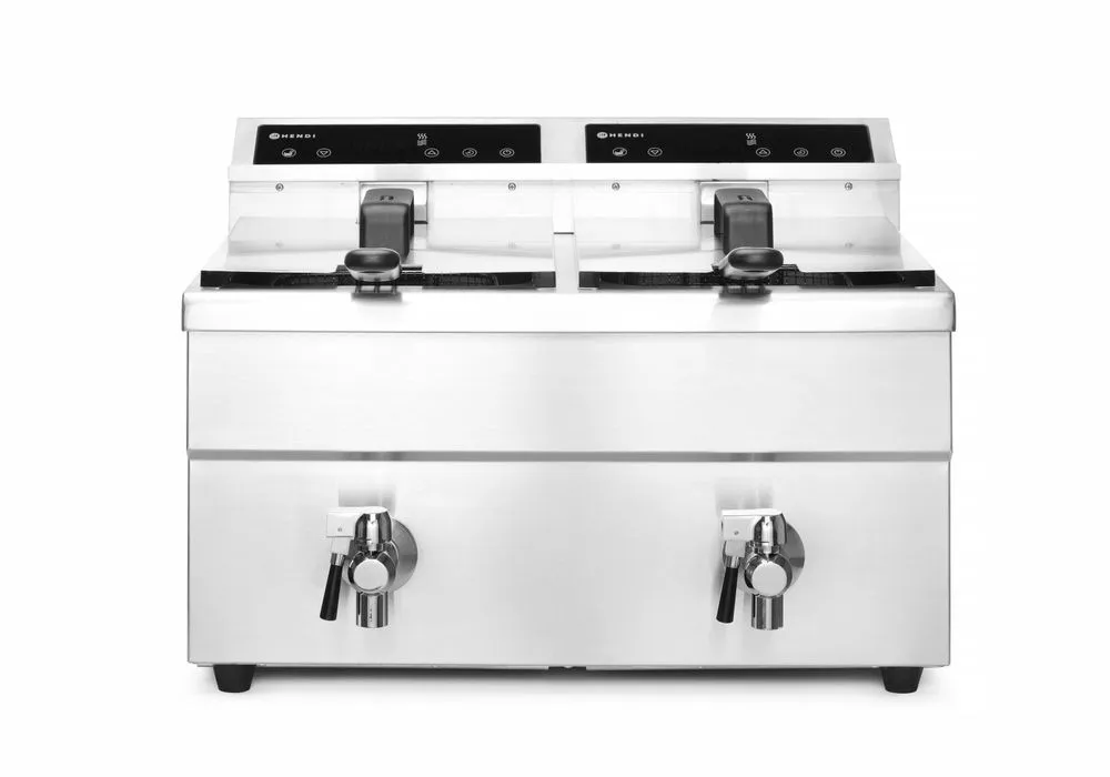 Indukcinis keptuvas su nutekėjimo čiaupo - 2 x 8 l.