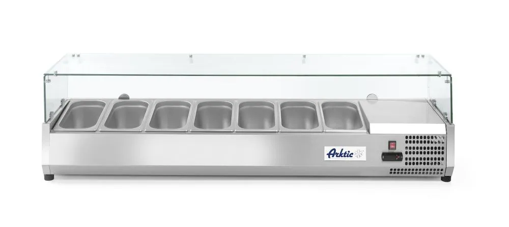 Šaldytuvas vitrina - 7 x GN 1/3