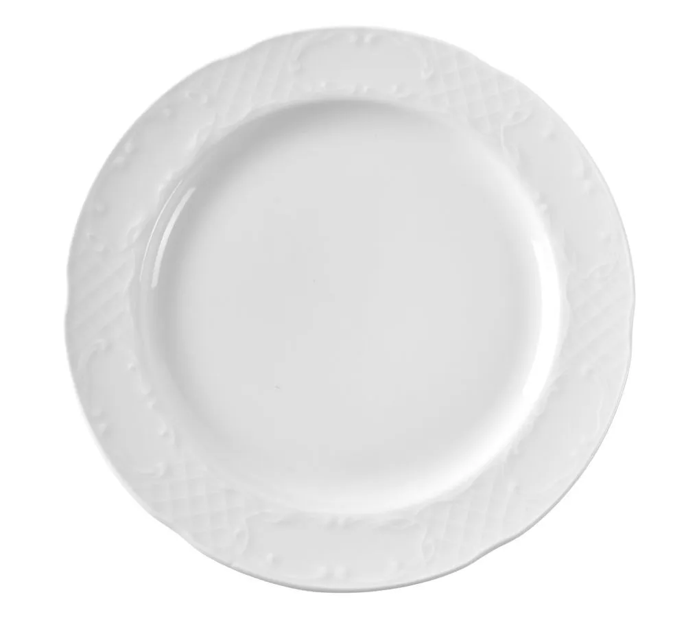 Plokščias porcelianinis lėkštė - 255 mm skersmens