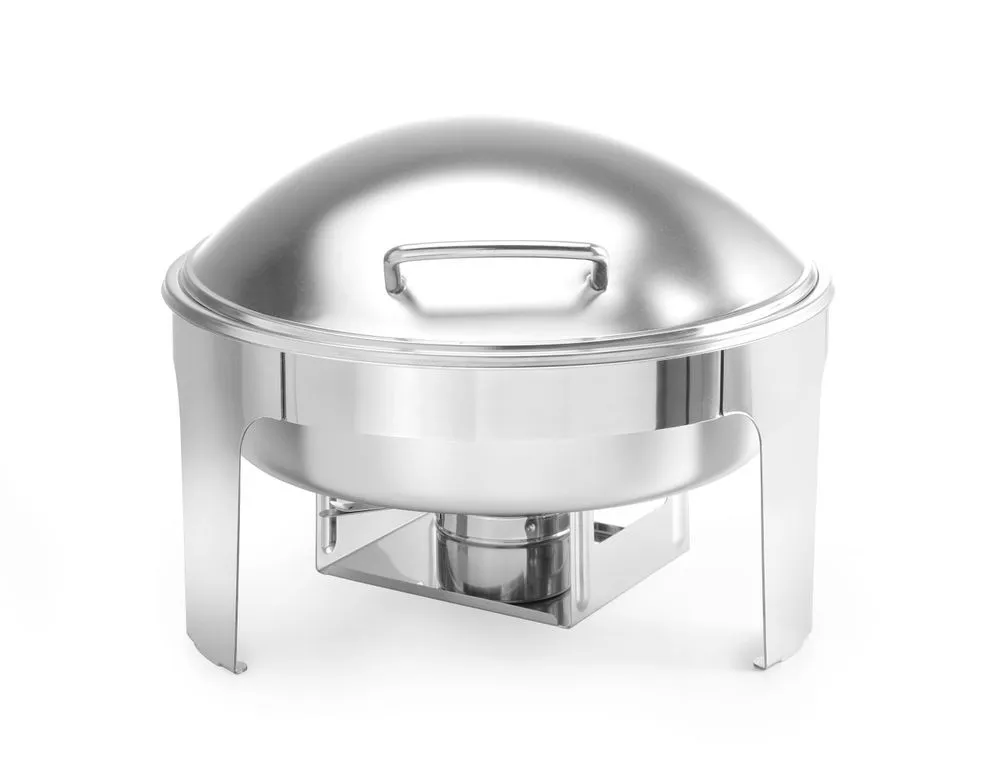 Chafing Dish apvalus satino apdaila Profi Line 6 L - 465 x 420 mm